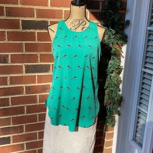 Banana Republic, Green sleeveless blouse